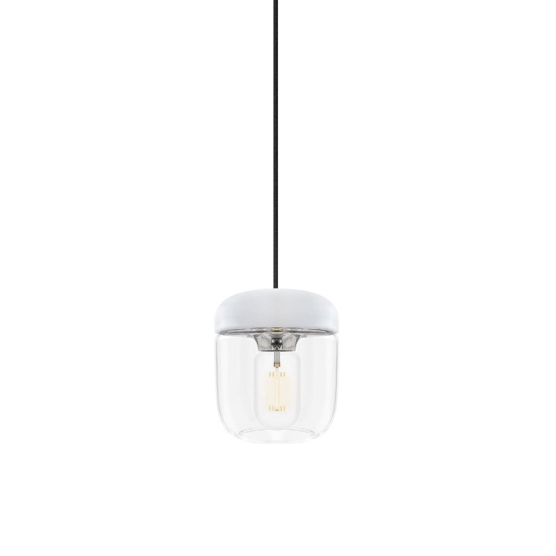 Lamp Acorn White Steel UMAGE (VITA Copenhagen) - chrome