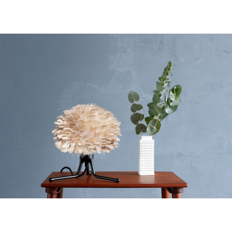 Light brown lamp with feathers Eos Micro UMAGE