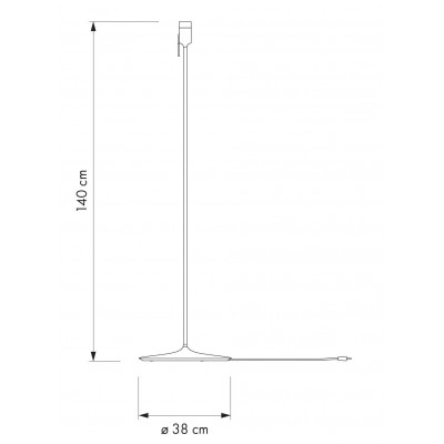 Lamp base Champagne Floor UMAGE (VITA Copenhagen) - black