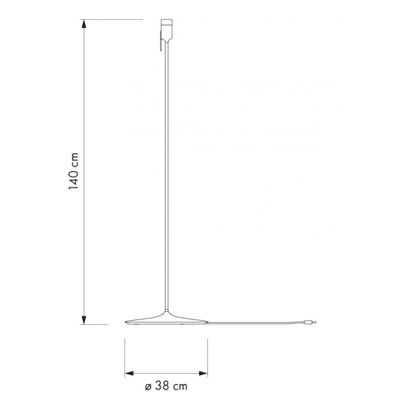 Lamp base Champagne Floor UMAGE (VITA Copenhagen) - black
