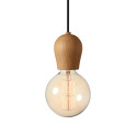 Bright Sprout Nordic Tales Lamp - oiled oak + black cord