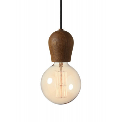 Bright Sprout Nordic Tales Lamp - smoked oak + black cord