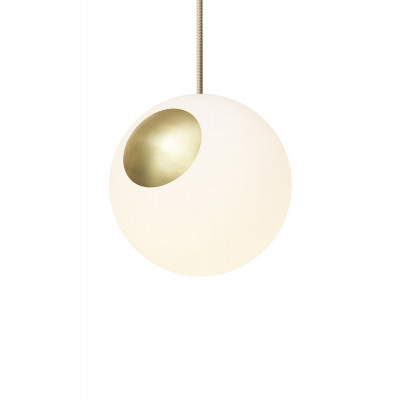 BRIGHT SPOT Brass pendant light with cream cable – Nordic Tales