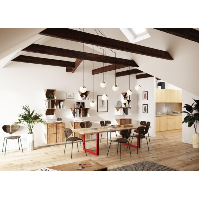 Pendant lamp Bright Spot Brass  Nordic Tales  - brass + creamy wire