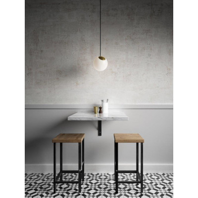 Pendant lamp Bright Spot Brass Nordic Tales - brass + black wire