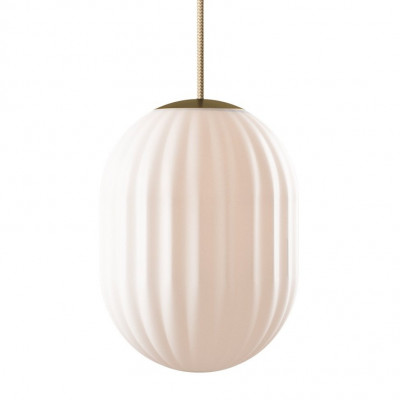 Bright Modeco+ Brass pendant lamp with cream cord Nordic Tales