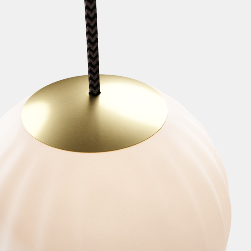 Bright Modeco+ Brass pendant lamp with black cord Nordic Tales