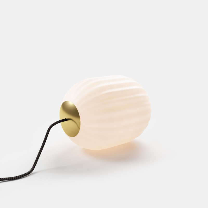 Bright Modeco+ Brass pendant lamp with black cord Nordic Tales