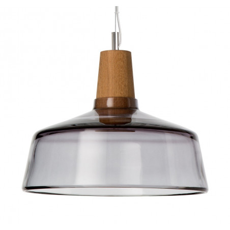Lampa INDUSTRIAL 26/14P z antracytowego szkła Dreizehngrad - średnica 26 cm