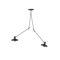 Ceiling Lamp ARIGATO CEILING 2 LONG Grupa Products - black