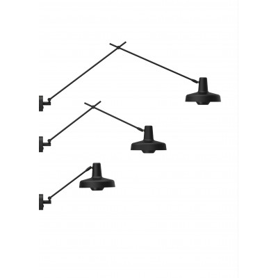 Wall lamp ARIGATO WALL LONG Group Products - elongated, black, detachable cable