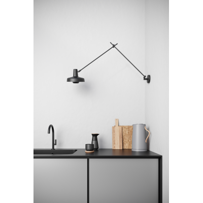 Wall lamp ARIGATO WALL LONG Group Products - elongated, black, detachable cable
