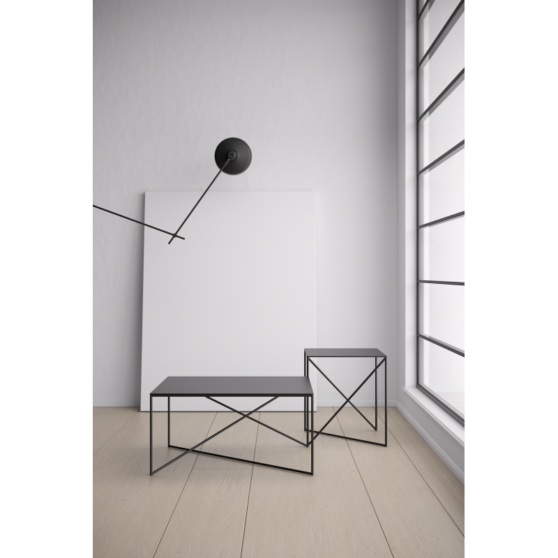 Wall lamp ARIGATO WALL LONG Group Products - elongated, black, detachable cable