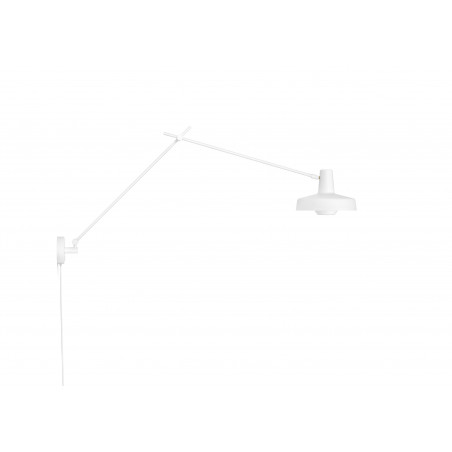 Wall lamp ARIGATO WALL LONG Grupa Products - elongated, white, detachable cable
