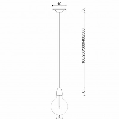Loft ceramic lampa wisząca
