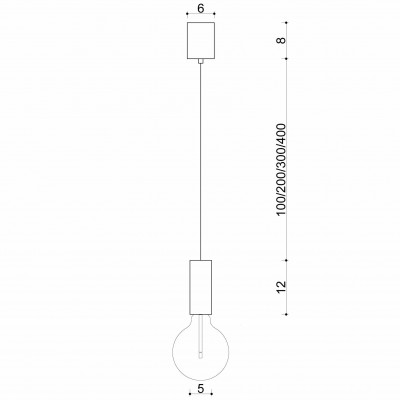 Loft eco line B lampa wisząca