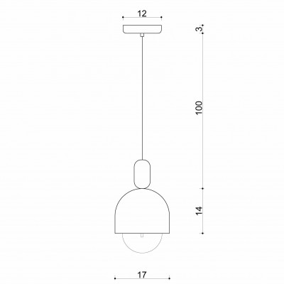 Loft Ovoi biała lampa wisząca
