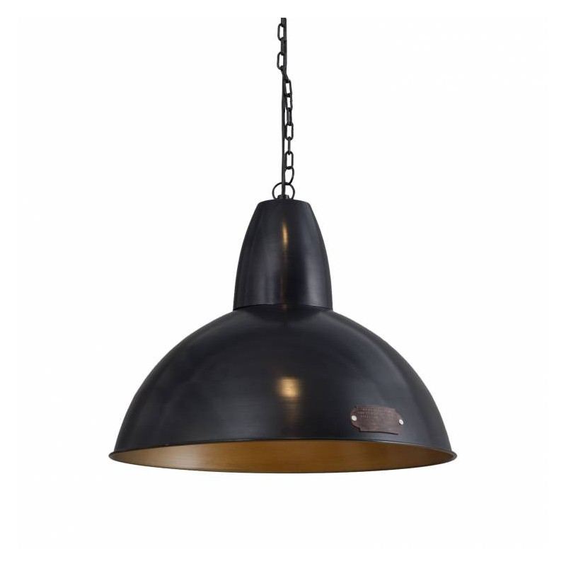 Industrialna lampa wisząca Salina 46 cm Black LOFTLIGHT – czarna
