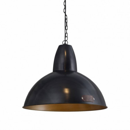 Industrialna lampa wisząca Salina 46 cm Black – czarna