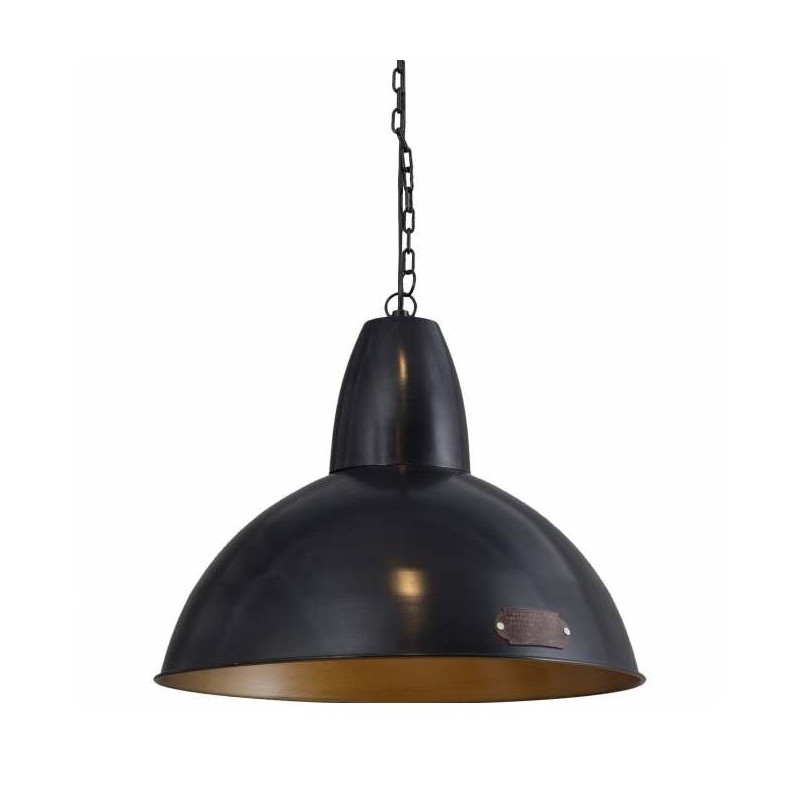 Industrialna lampa wisząca Salina 70 cm Black / Brass LOFTLIGHT – czarny / mosiądz