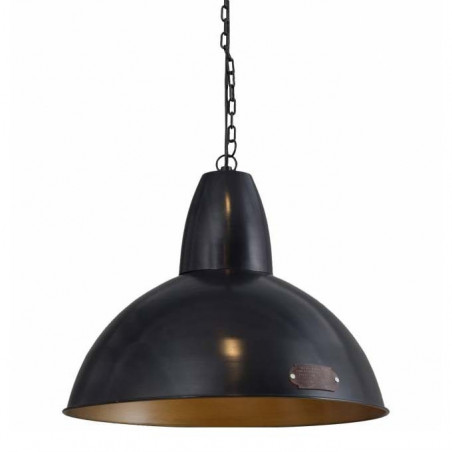 Industrial pendant lamp Salina 70 cm Black / Brass