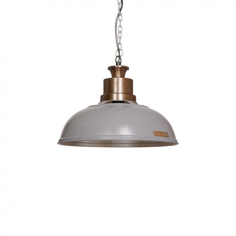 Industrialna lampa wisząca Verda 36 cm Light Grey LOFTLIGHT – szara