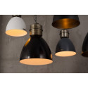 Industrial pendant lamp Voltera 46 cm - Matt Black / Brass LOFTLIGHT - matt black, brass