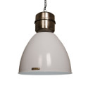 Industrial pendant lamp Voltera 46 cm - Shine White / Dark Nickel LOFTLIGHT - white