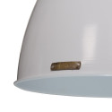 Industrialna lampa wisząca Voltera 46 cm - Shine White / Dark Nickel LOFTLIGHT – biała