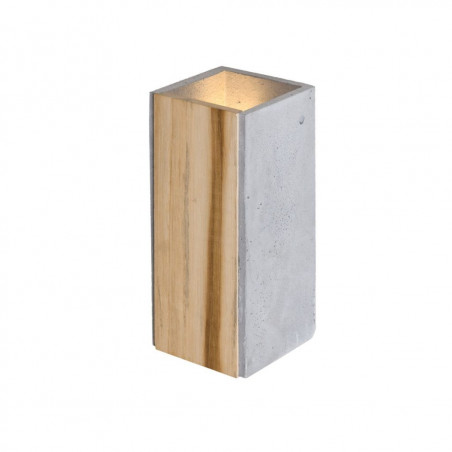 Concrete wall lamp / Orto Teak LOFTLIGHT wall light with the addition of teak wood