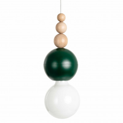 LOFT BALA textured dark green pendant light – KOLOROWE KABLE