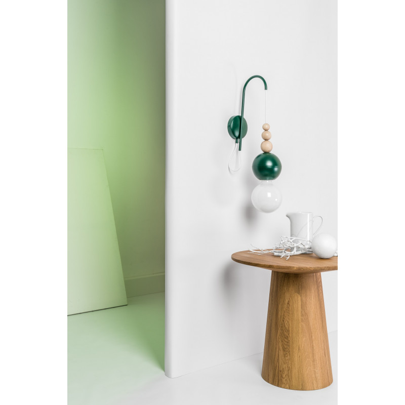 Loft Bala dark green structural wall lamp