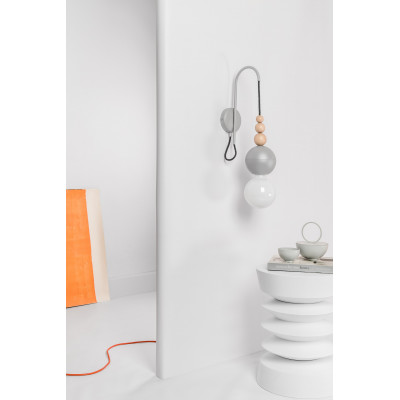Loft Bala light grey structural wall lamp