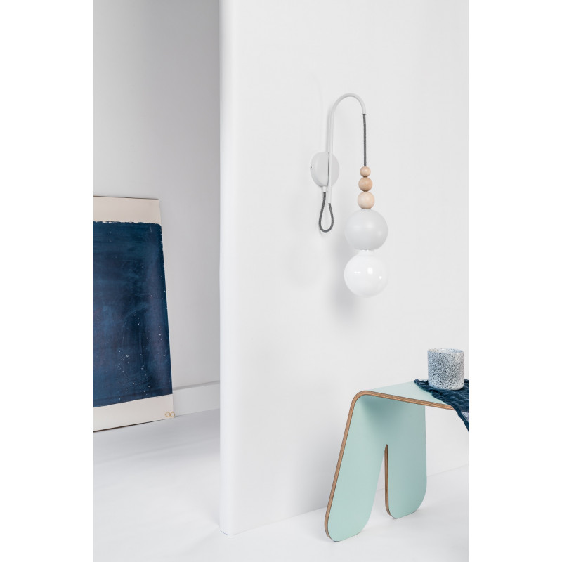 Loft Bala light grey structural wall lamp