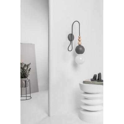 Loft Bala dark grey structural wall lamp
