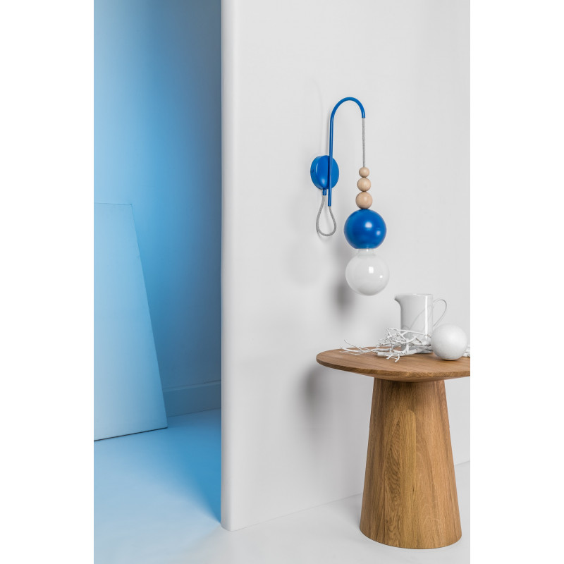 Loft Bala dark blue structural wall lamp