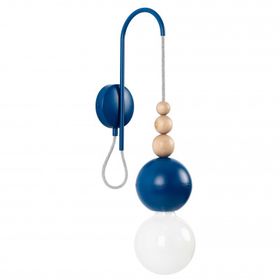 LOFT BALA textured dark blue wall light – KOLOROWE KABLE