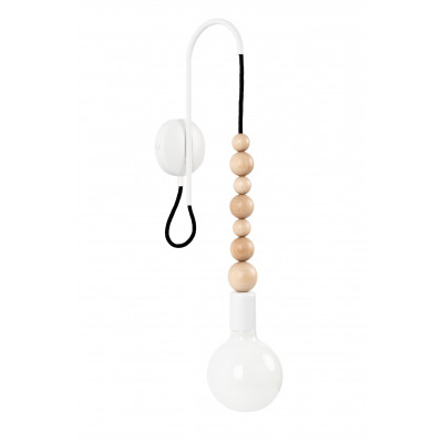 Loft Sfarer textured white wall light – KOLOROWE KABLE