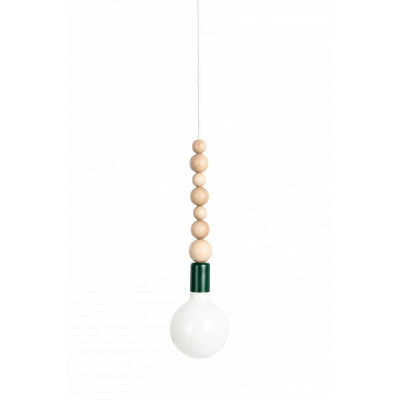 Loft Sfarer textured dark green pendant light – KOLOROWE KABLE