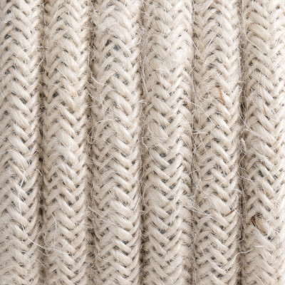 Round electric cable covered by bleached jute 3x1.5mm2 KOLOROWE KABLE