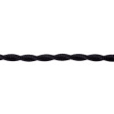 Twisted electric cable covered by polyster 15 black tulip 2x0.75