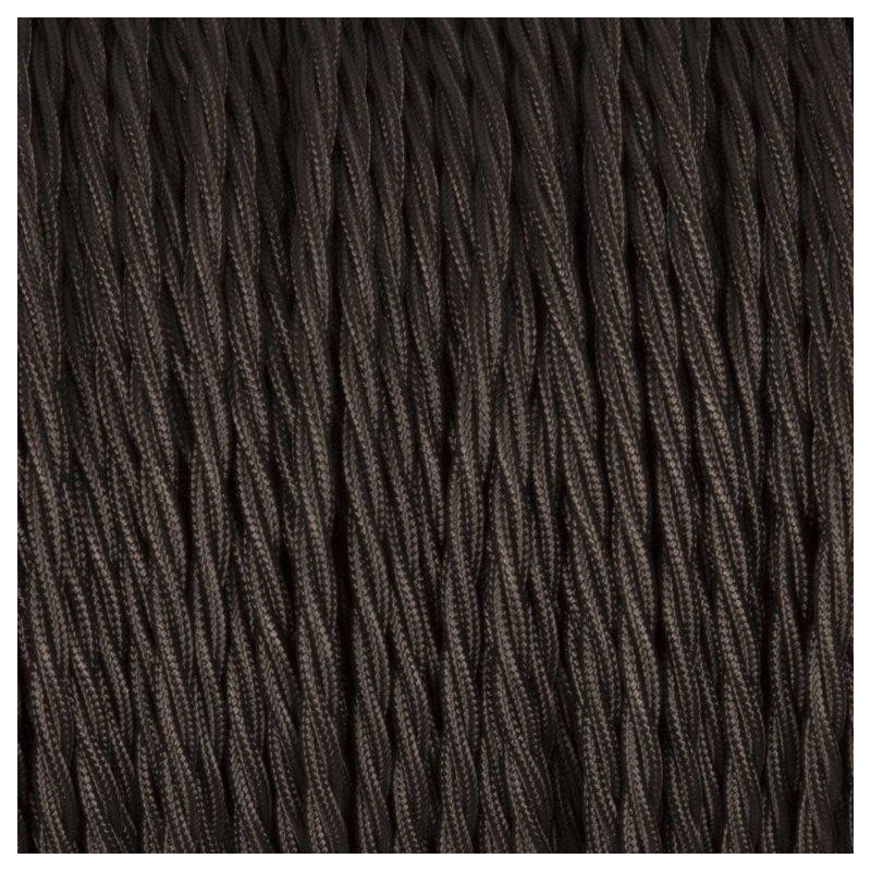 Twisted electric cable covered by polyster 15 black tulip 2x0.75