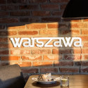 Illuminated lettering WARSZAWA Ledon lamp Twórczywo