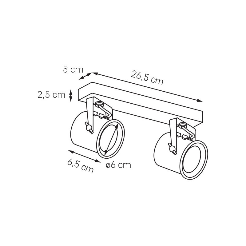 Alter 2 spotlight rail chrome