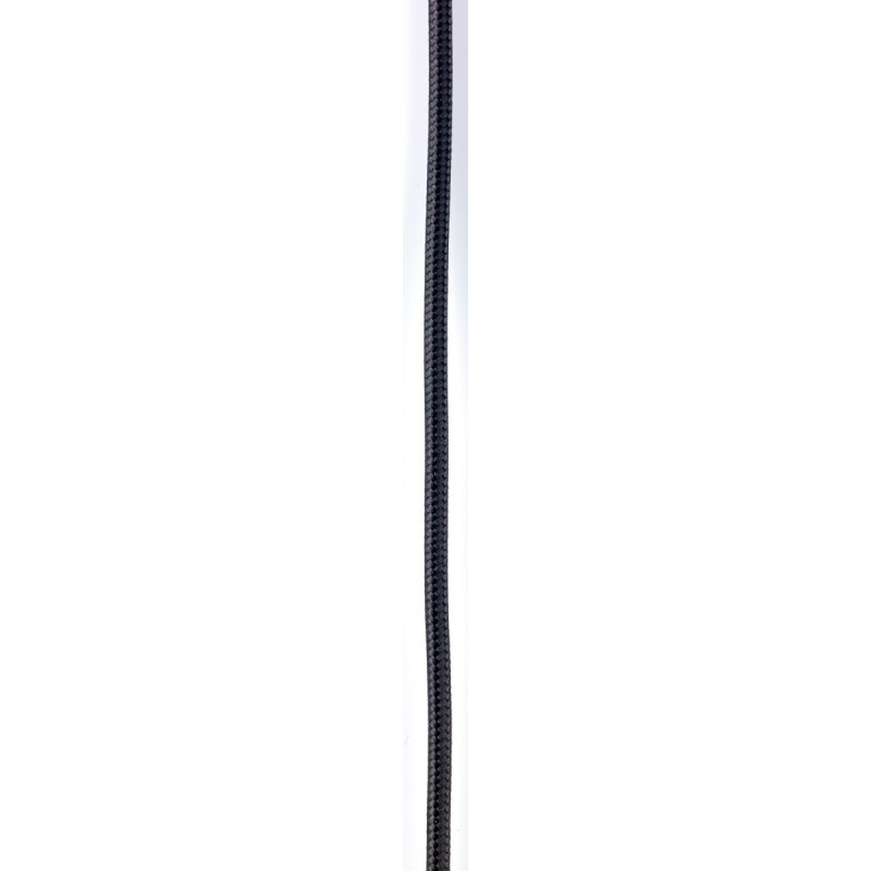 Sufitowa lampa wisząca LONGIS I przezroczysty szklany klosz, przewód czarny KASPA