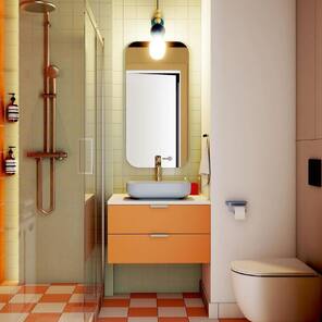 Chcesz przełamać monotonię we wnętrzach? 🙅‍♀️ Zainspiruj się energetyczną łazienką, którą oświetla nasz kinkiet z kolekcji Loft Bala 💡 Kolory i wzory dodają życia tej przestrzeni, prawda? 🧡

📌 Repost od: @butterflystudiodesign 

#kolorowekable #łazienka #projektłazienki #orangebathroom #bathroom #lazienka #bathroomdesign #interiordesign #architecture #designinspiration #oświetlenie #architekturawnętrz #kinkiet #lampaścienna